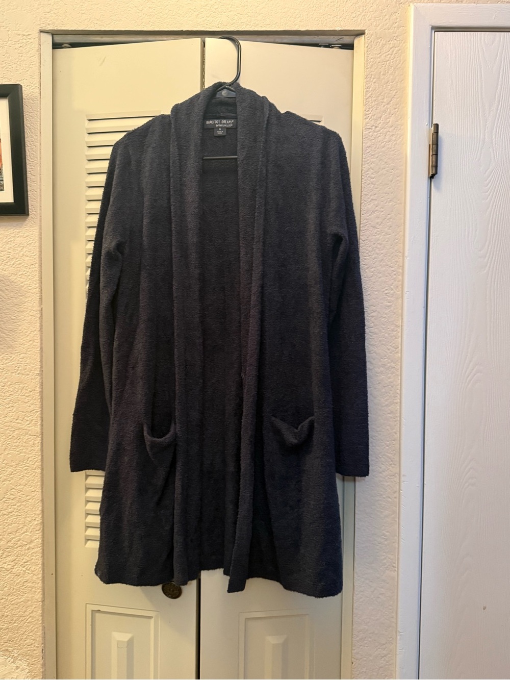 Barefoot Dreams Gray Open-Front Long Cardigan